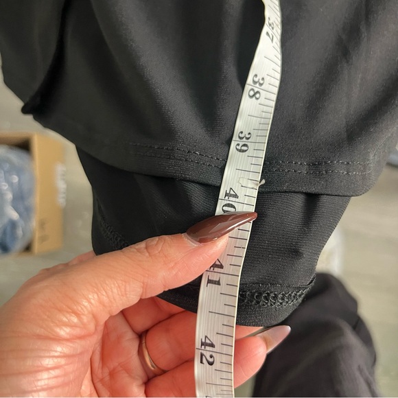 Brigette Brianna Black Midi Length Button Front Soft Stretch Shirt Dress Sz M - Picture 6 of 7